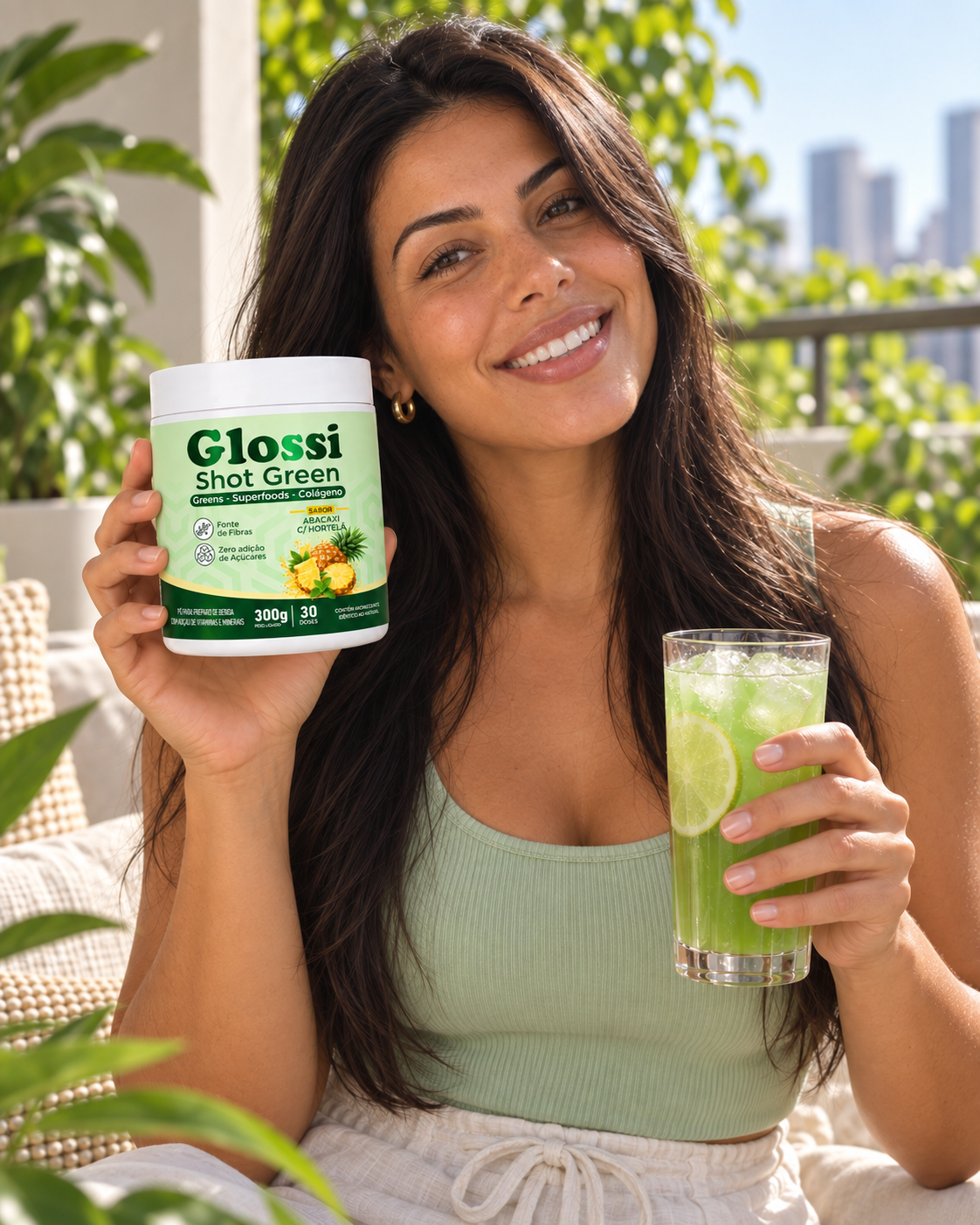Creator com Glossi sabor abacaxi com hortelã