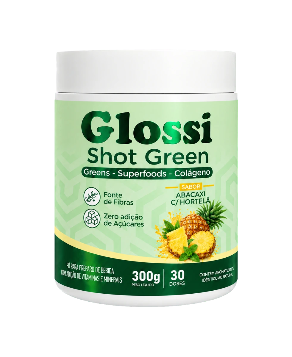 Glossi Shot Green abacaxi com hortelã